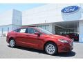 2017 Ruby Red Ford Fusion S  photo #1