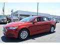 2017 Ruby Red Ford Fusion S  photo #3