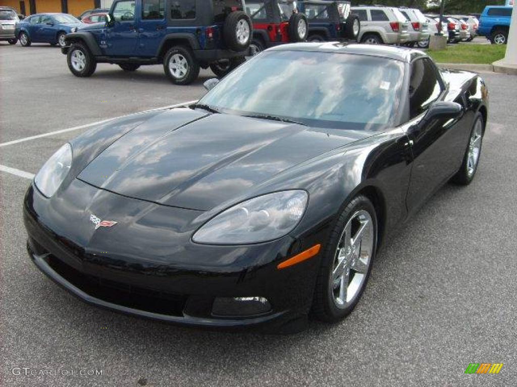 2007 Corvette Coupe - Black / Titanium photo #1