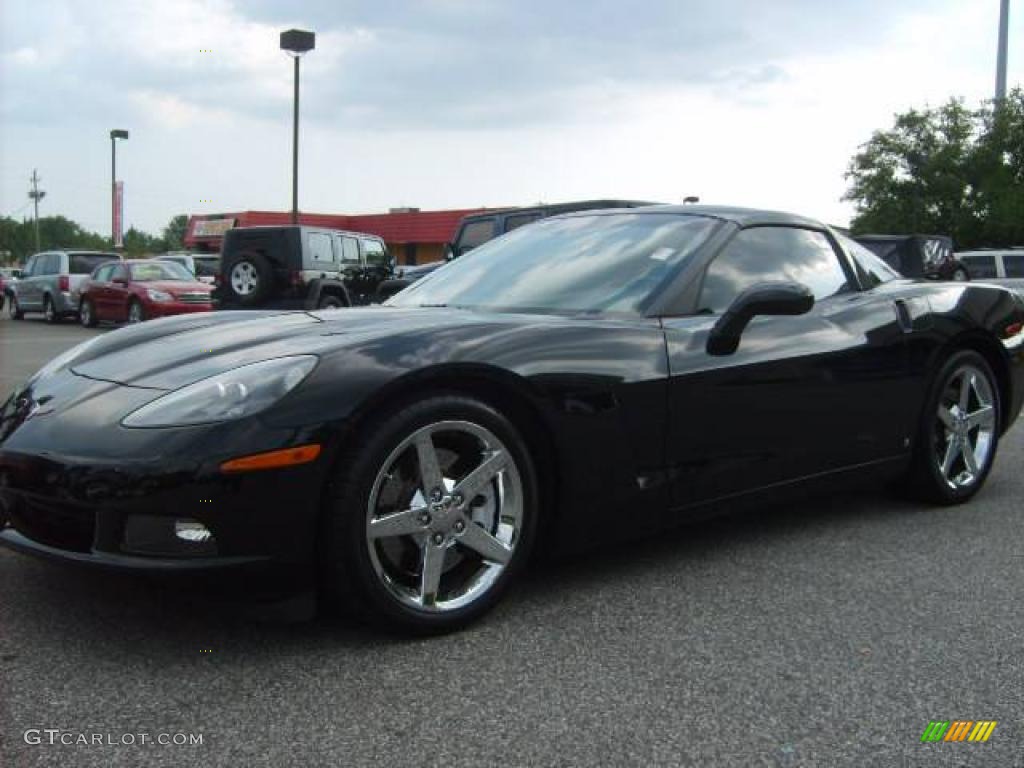 2007 Corvette Coupe - Black / Titanium photo #10
