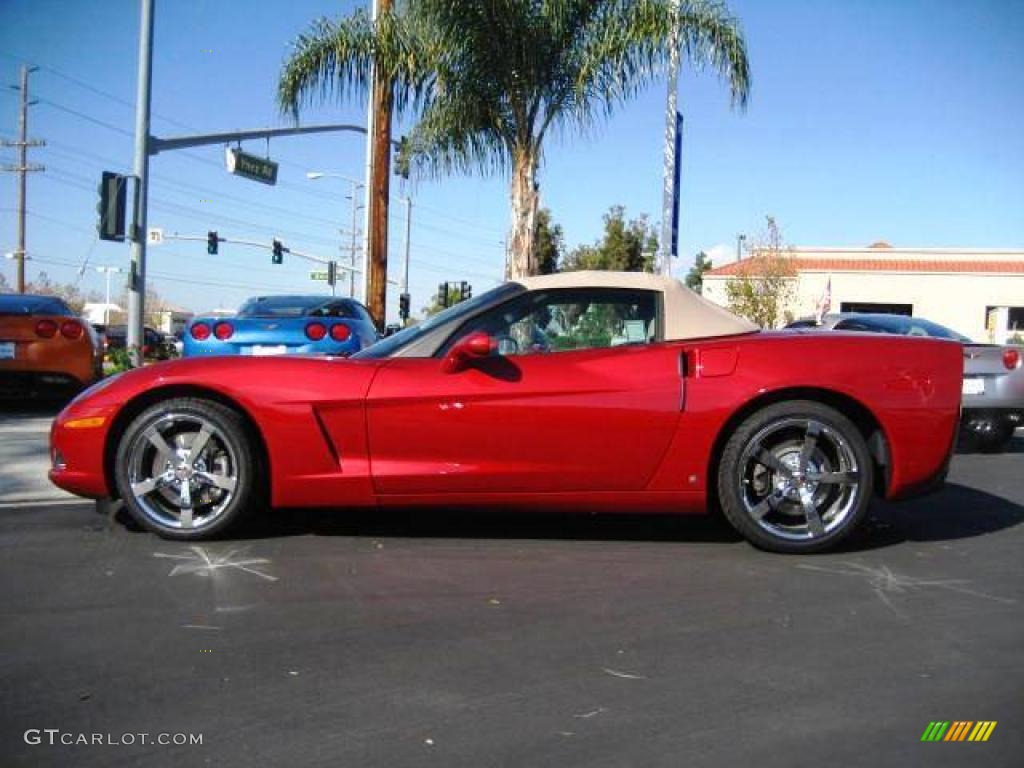 2009 Corvette Convertible - Crystal Red Metallic / Cashmere Beige photo #1