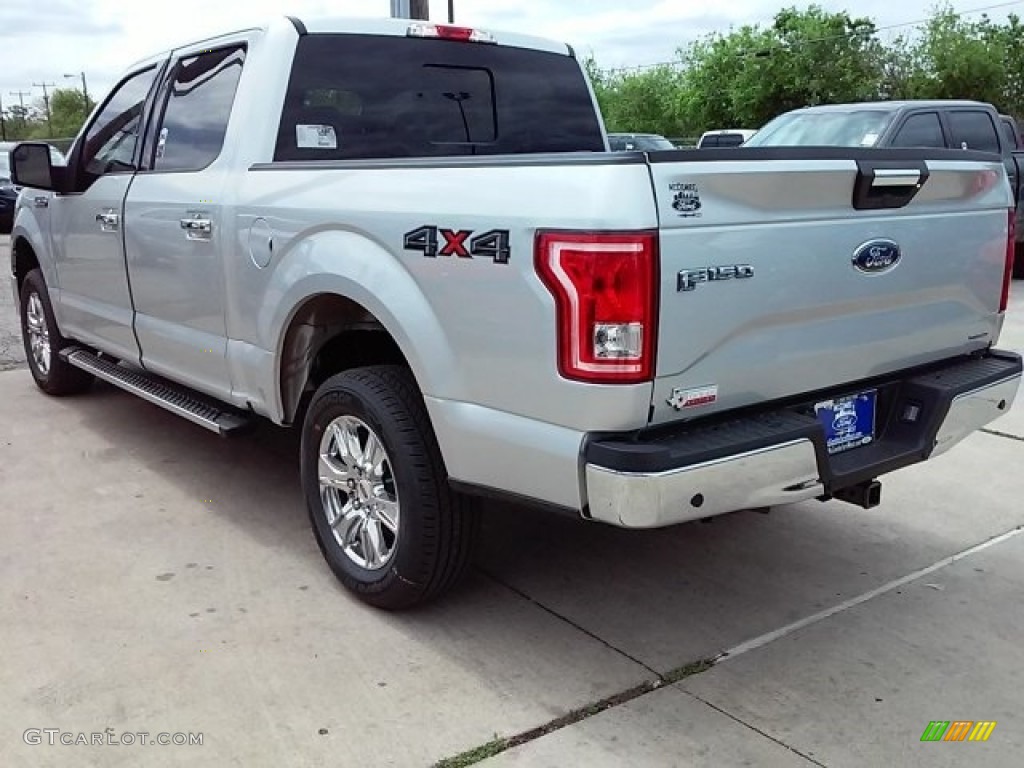 2016 F150 XLT SuperCrew 4x4 - Ingot Silver / Medium Earth Gray photo #4