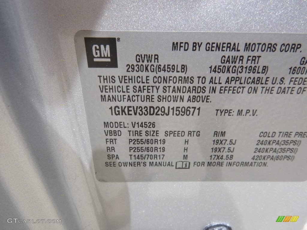 2009 Acadia SLT AWD - Silver Green Metallic / Light Titanium photo #10