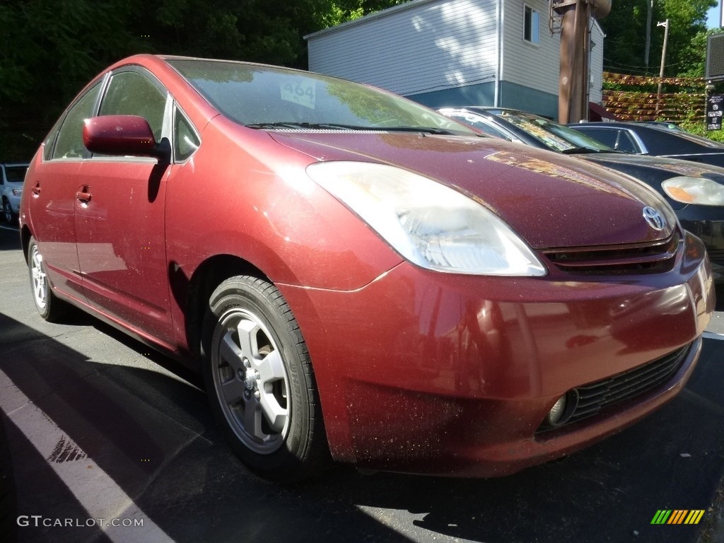 2004 Prius Hybrid - Salsa Red Pearl / Brown/Ivory photo #1