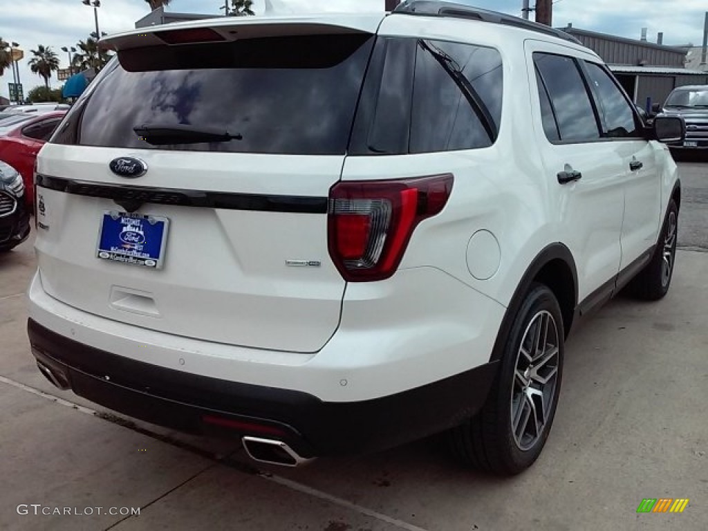 2016 Explorer Sport 4WD - White Platinum Metallic Tri-Coat / Ebony Black photo #28