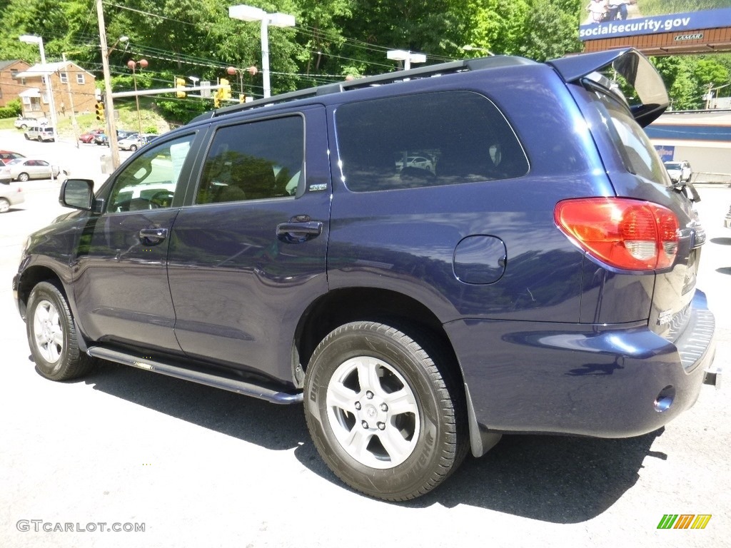 2008 Sequoia SR5 - Nautical Blue Metallic / Sand Beige photo #8