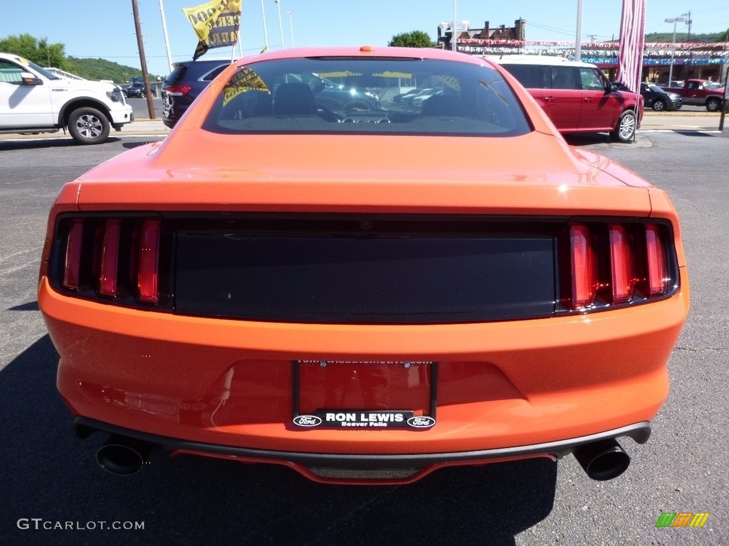 2016 Mustang GT Premium Coupe - Competition Orange / Ebony photo #3