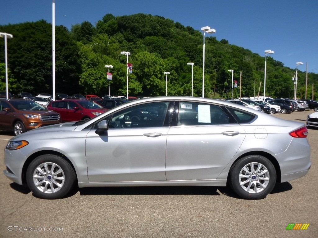 Ingot Silver 2017 Ford Fusion S Exterior Photo #113699260