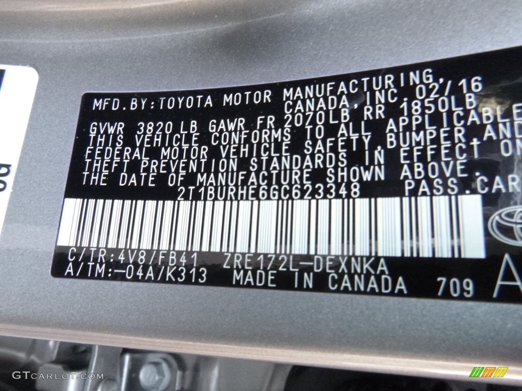 2016 Corolla LE - Brown Sugar Metallic / Amber photo #25