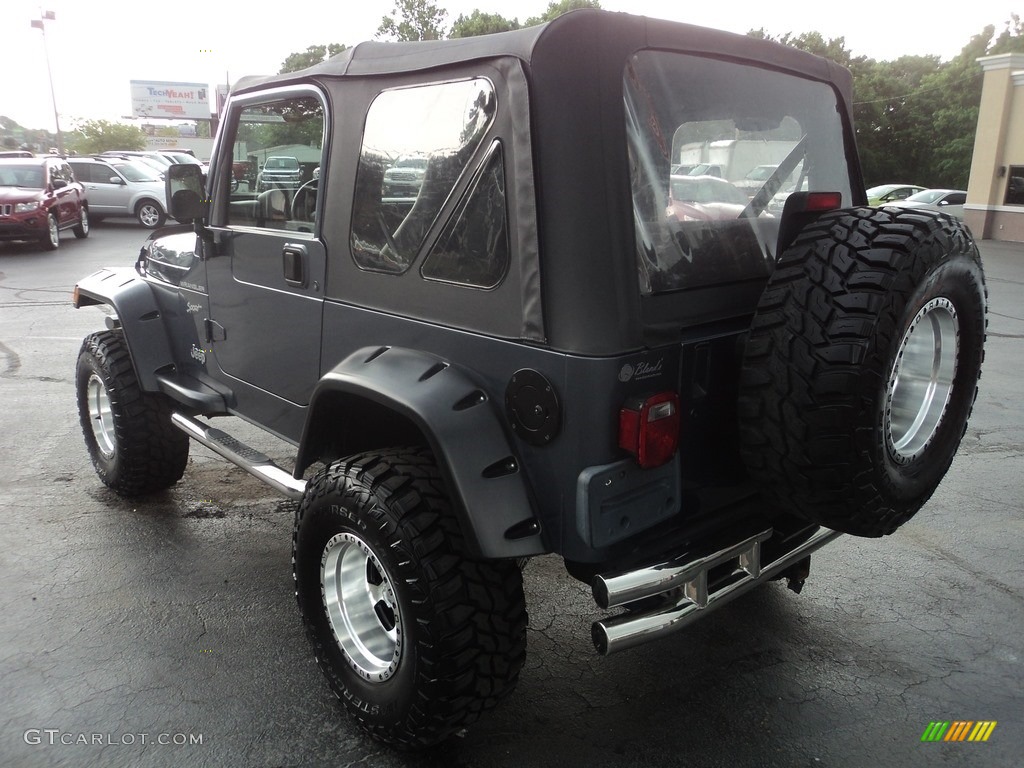 2002 Wrangler Sport 4x4 - Steel Blue Pearl / Agate Black photo #3