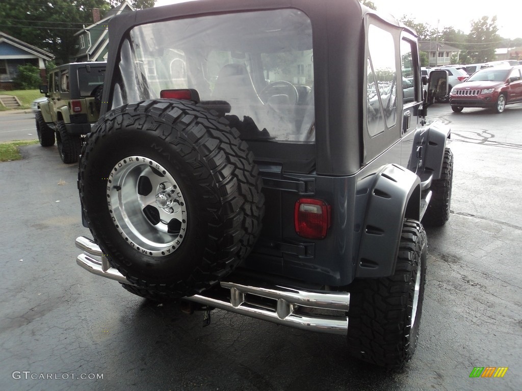 2002 Wrangler Sport 4x4 - Steel Blue Pearl / Agate Black photo #4