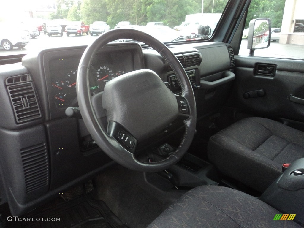 2002 Wrangler Sport 4x4 - Steel Blue Pearl / Agate Black photo #7