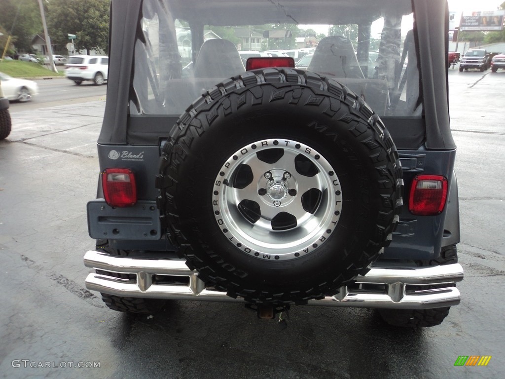 2002 Wrangler Sport 4x4 - Steel Blue Pearl / Agate Black photo #23