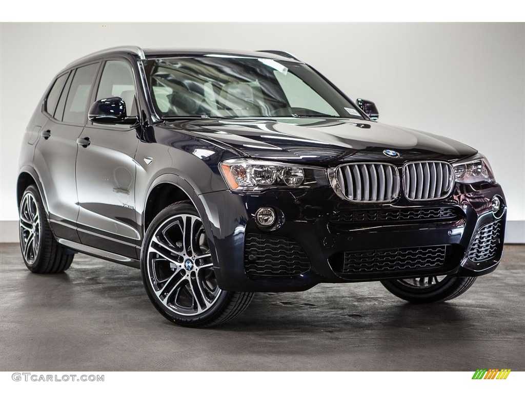 Carbon Black Metallic 2017 BMW X3 xDrive28i Exterior Photo #113703526
