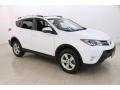 2014 Super White Toyota RAV4 XLE AWD  photo #1