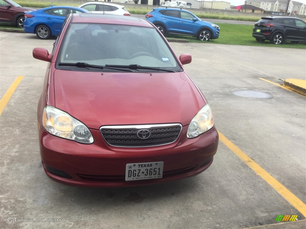 2006 Corolla LE - Impulse Red Pearl / Beige photo #1