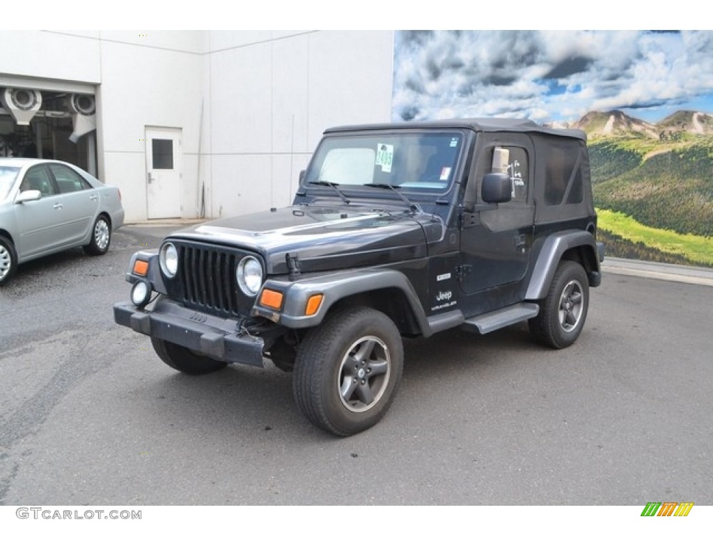 2004 Wrangler X 4x4 - Black / Dark Slate Gray photo #5