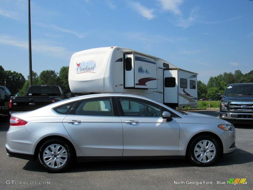 2013 Fusion S - Ingot Silver Metallic / Earth Gray photo #6