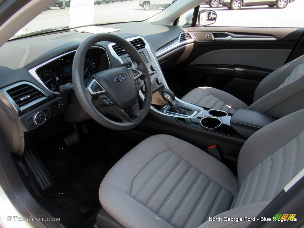 2013 Fusion S - Ingot Silver Metallic / Earth Gray photo #29