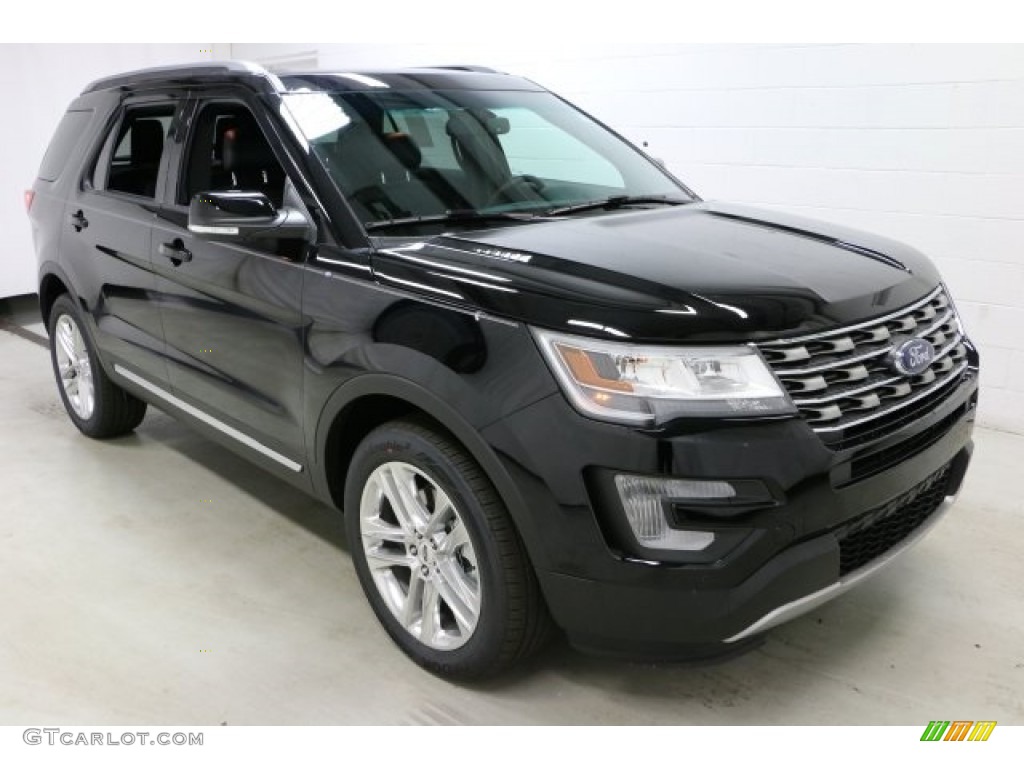 2016 Explorer XLT 4WD - Shadow Black / Ebony Black photo #3