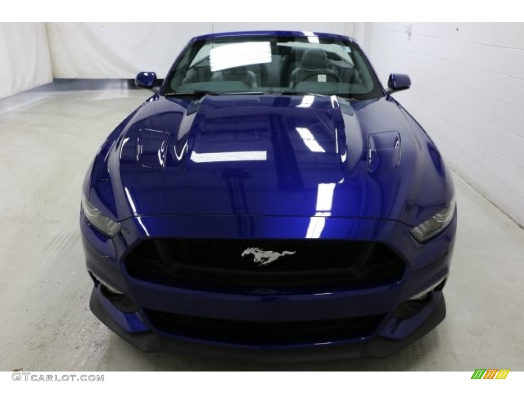2016 Mustang GT Premium Convertible - Deep Impact Blue Metallic / Ebony photo #2