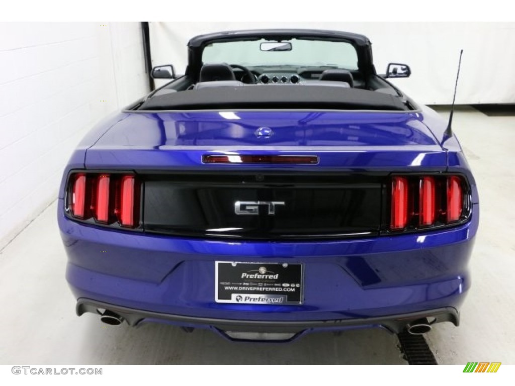 2016 Mustang GT Premium Convertible - Deep Impact Blue Metallic / Ebony photo #5
