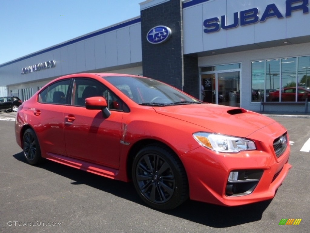 2017 WRX  - Pure Red / Carbon Black photo #1