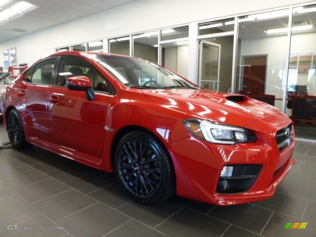 Pure Red Subaru WRX