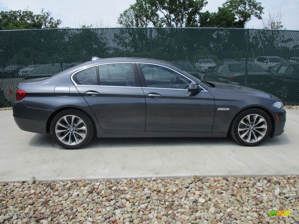 2016 5 Series 528i xDrive Sedan - Dark Graphite Metallic / Black photo #2