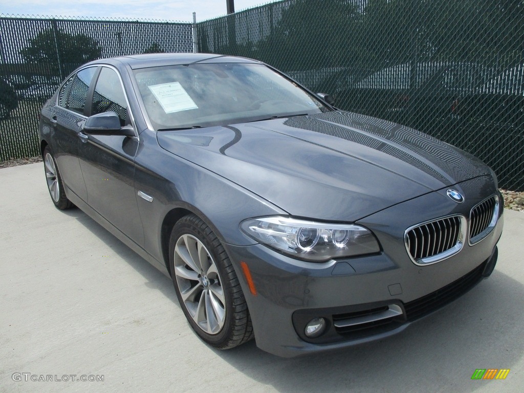 2016 5 Series 528i xDrive Sedan - Dark Graphite Metallic / Black photo #5