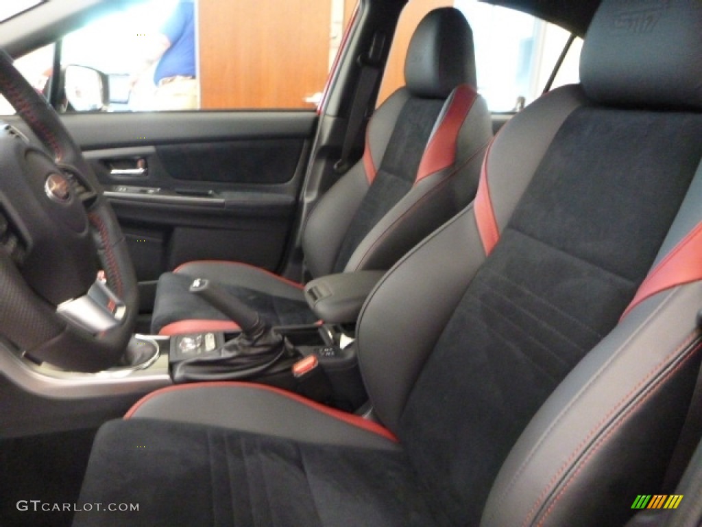2017 WRX STI - Pure Red / Carbon Black photo #11