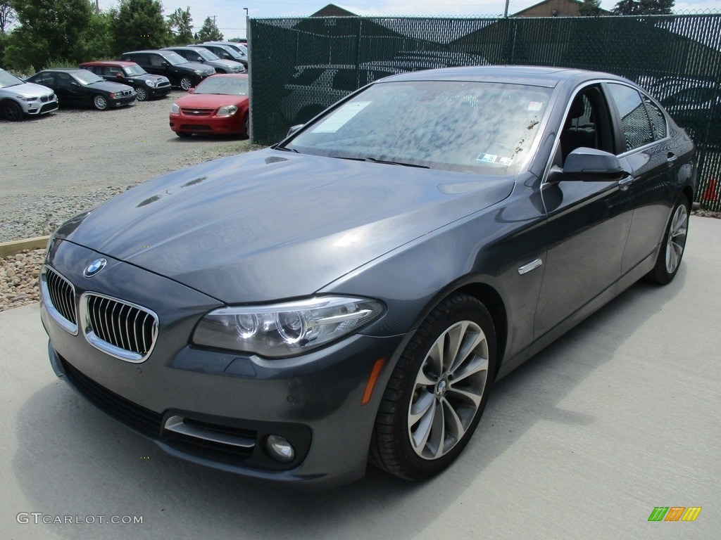 2016 5 Series 528i xDrive Sedan - Dark Graphite Metallic / Black photo #7