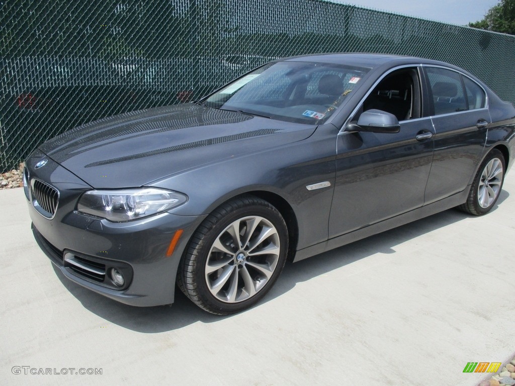 2016 5 Series 528i xDrive Sedan - Dark Graphite Metallic / Black photo #8