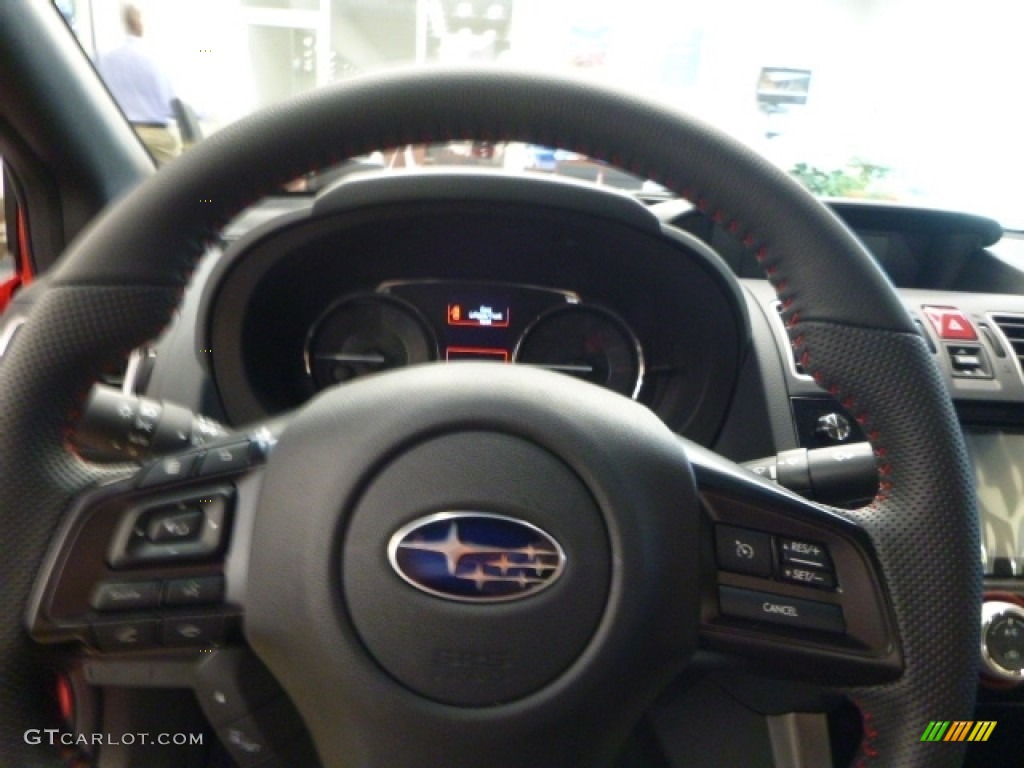 2017 WRX STI - Pure Red / Carbon Black photo #15