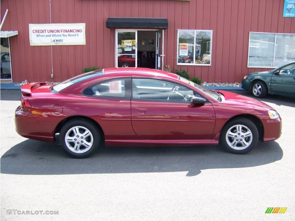 2003 Stratus SXT Coupe - Deep Red Pearl / Dark Taupe/Medium Taupe photo #6