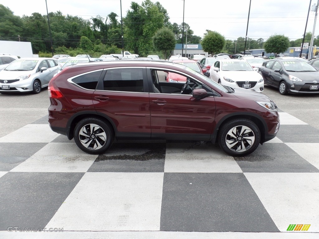 2015 CR-V Touring - Basque Red Pearl II / Gray photo #3