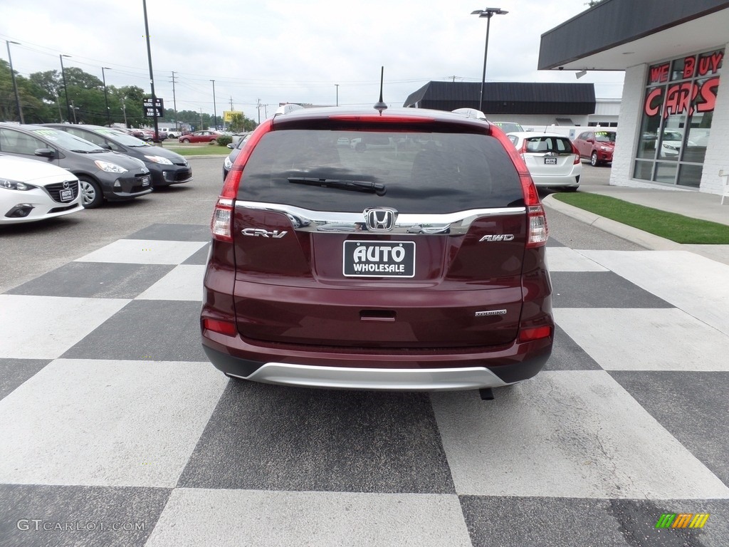 2015 CR-V Touring - Basque Red Pearl II / Gray photo #4