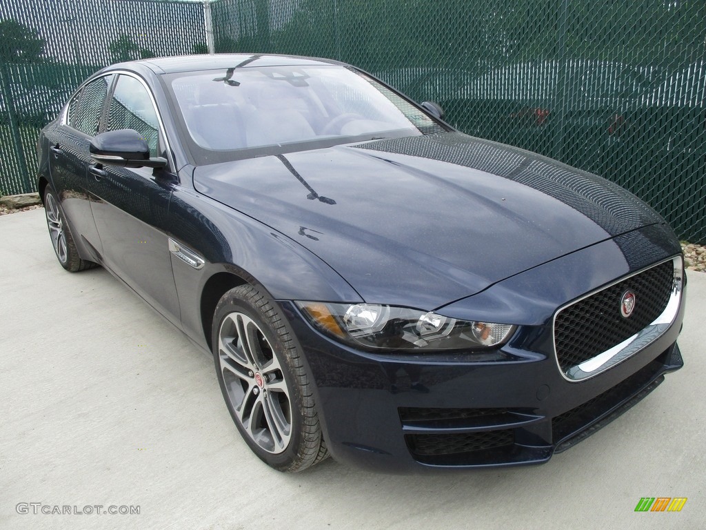 Dark Sapphire Blue 2017 Jaguar XE 35t Premium AWD Exterior Photo #113717935