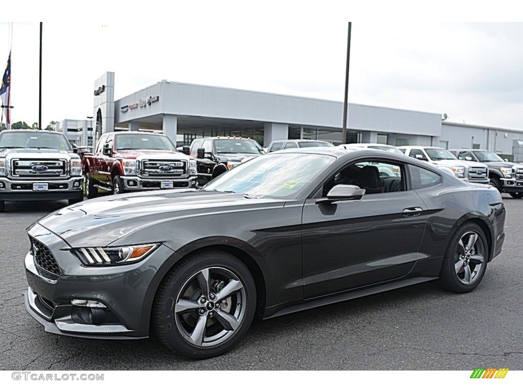 2016 Mustang V6 Coupe - Magnetic Metallic / Ebony photo #3