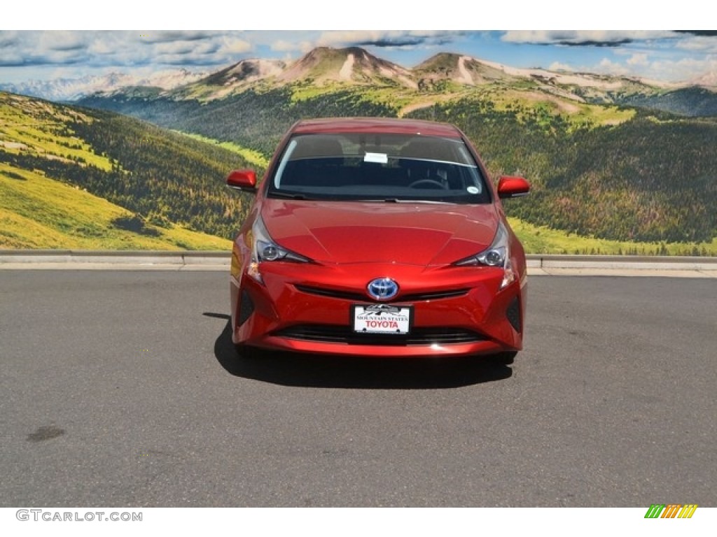 2016 Prius Four - Hypersonic Red / Black photo #2