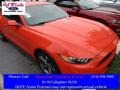 2015 Competition Orange Ford Mustang V6 Coupe  photo #1