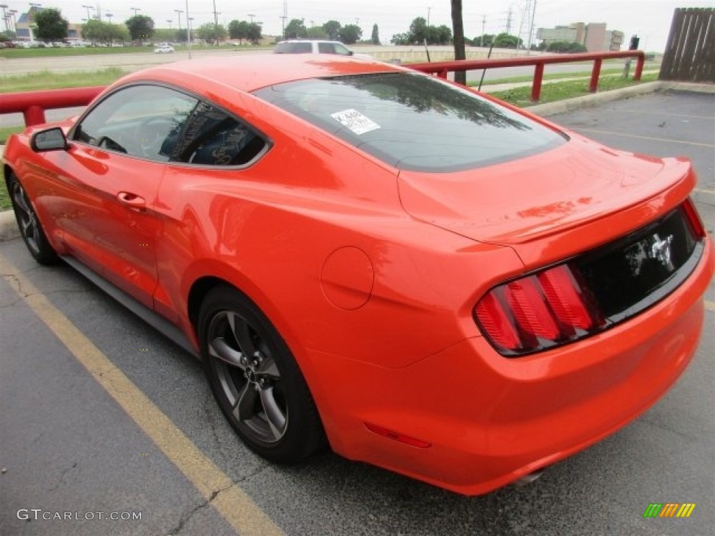 2015 Mustang V6 Coupe - Competition Orange / Ebony photo #4
