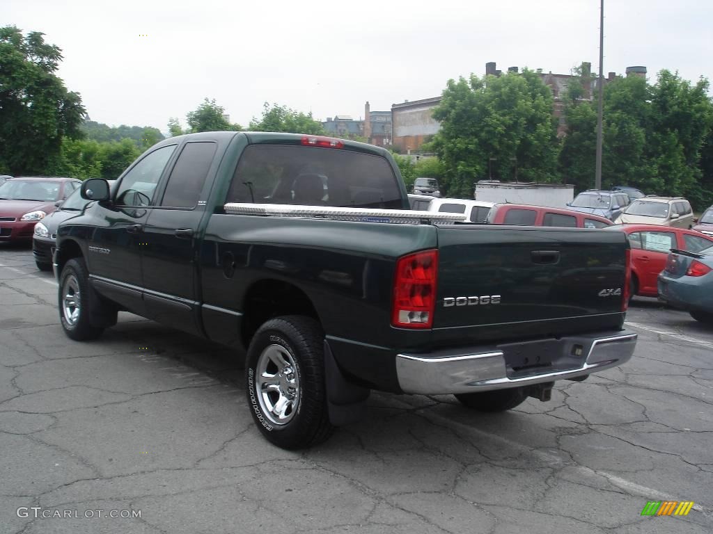 2002 Ram 1500 SLT Quad Cab 4x4 - Forest Green Pearlcoat / Dark Slate Gray photo #4