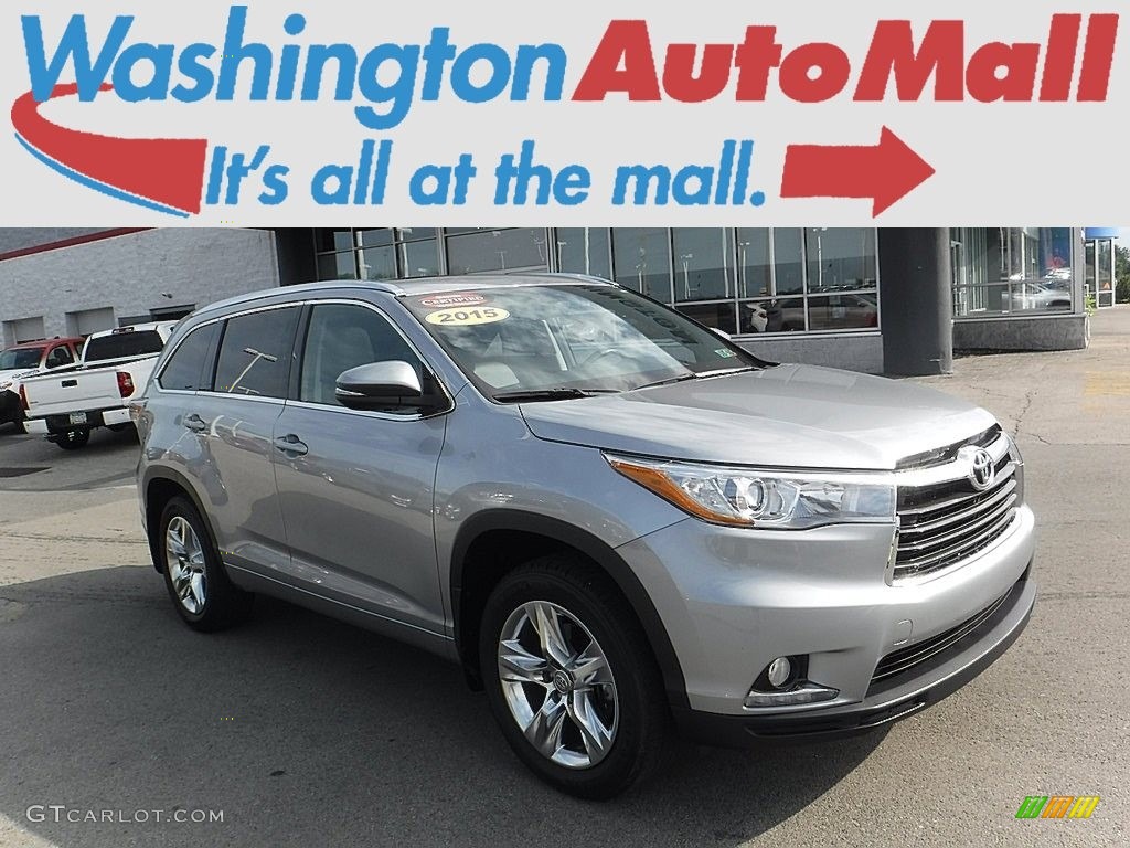 2015 Highlander Limited AWD - Silver Sky Metallic / Black photo #1