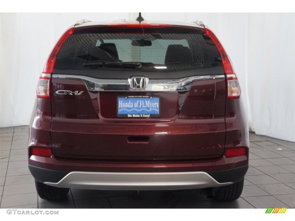 2016 CR-V EX-L - Basque Red Pearl II / Gray photo #7