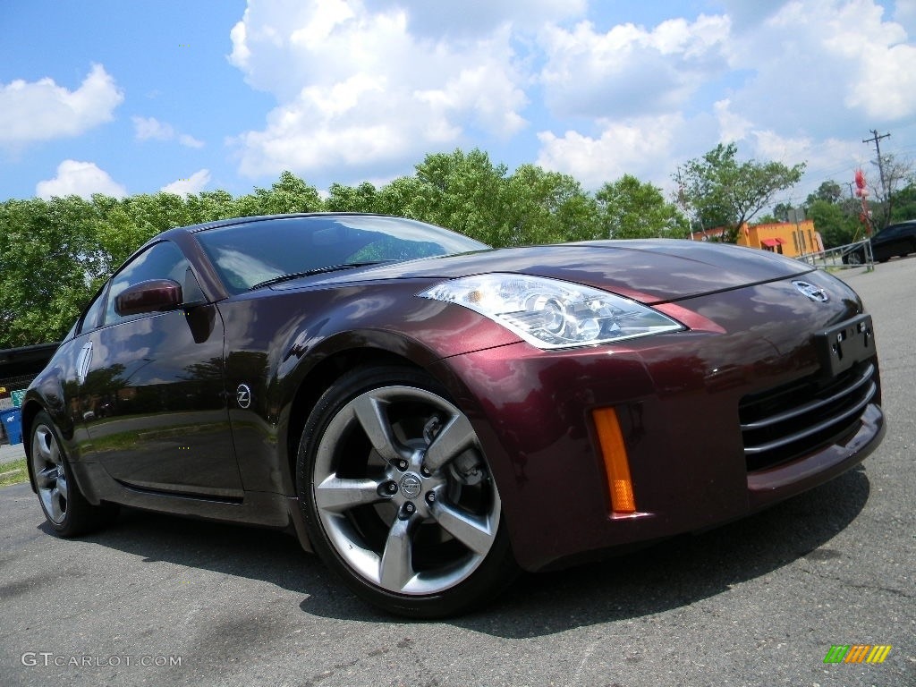 2006 350Z Enthusiast Coupe - Interlagos Fire Metallic / Carbon Black photo #2