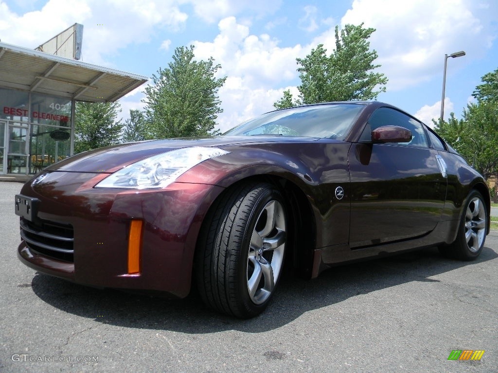 2006 350Z Enthusiast Coupe - Interlagos Fire Metallic / Carbon Black photo #6