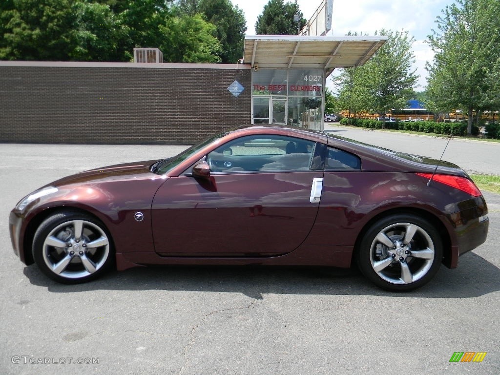 2006 350Z Enthusiast Coupe - Interlagos Fire Metallic / Carbon Black photo #7