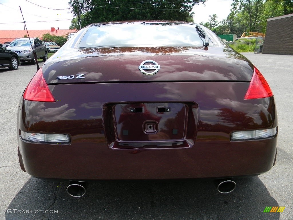 2006 350Z Enthusiast Coupe - Interlagos Fire Metallic / Carbon Black photo #9