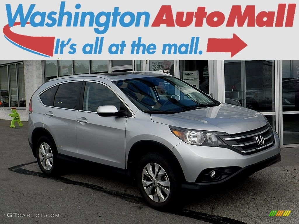 2014 CR-V EX-L AWD - Alabaster Silver Metallic / Black photo #1